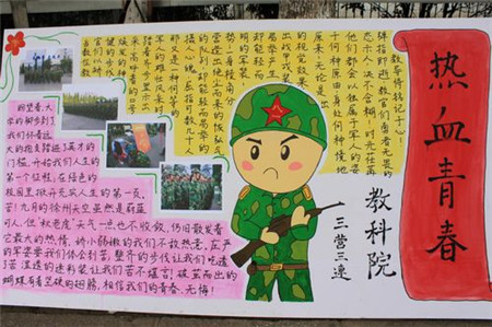 军训的手抄报：“四有”青年