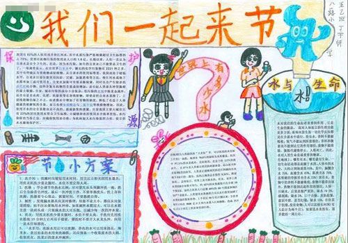 节约用水手抄报