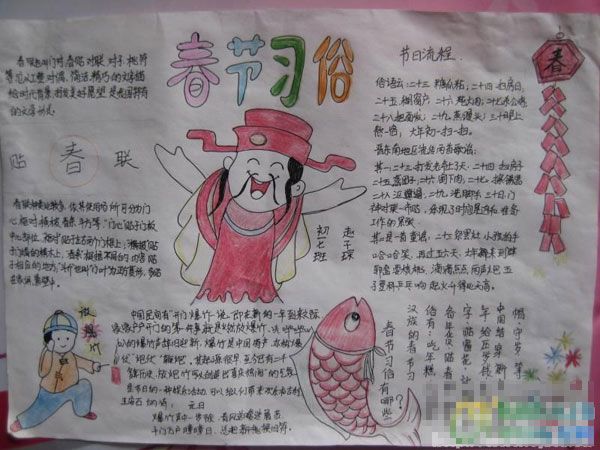 春节手抄报资料：六字春节对联