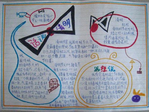 清明节手抄报：温州清明节习俗