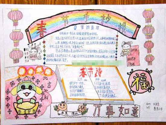 迎新年手抄报：白族过年习俗