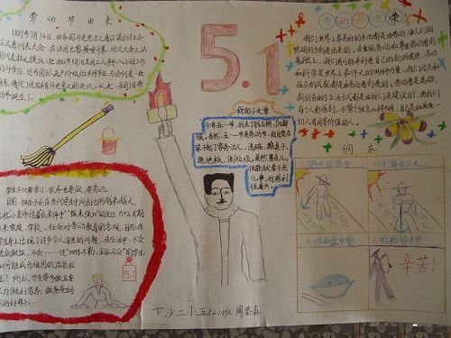 劳动节手抄报:搬谷人的歌谣