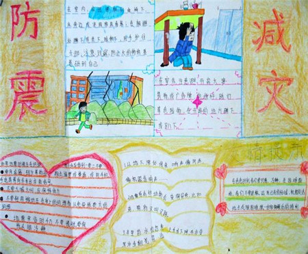 防震减灾手抄报：解放军开赴第一线抗震救灾