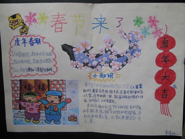 春节手抄报：福建春节习俗