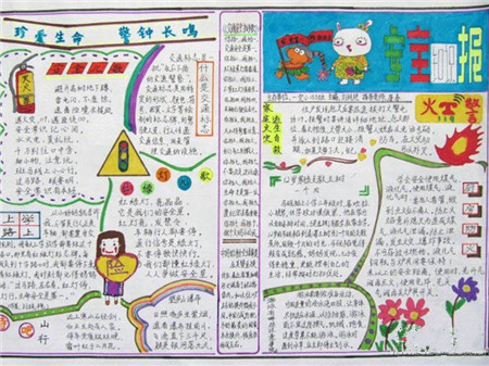 安全教育手抄报：乘坐动车的逃生知识