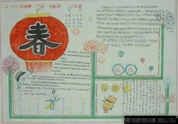 迎新年手抄报:新年走春习俗 迎新年手抄报:新年走春习俗