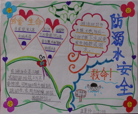 防溺水手抄报：防溺水安全教育教案