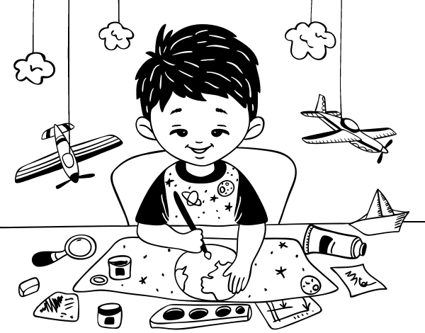 儿童创意简笔画图片