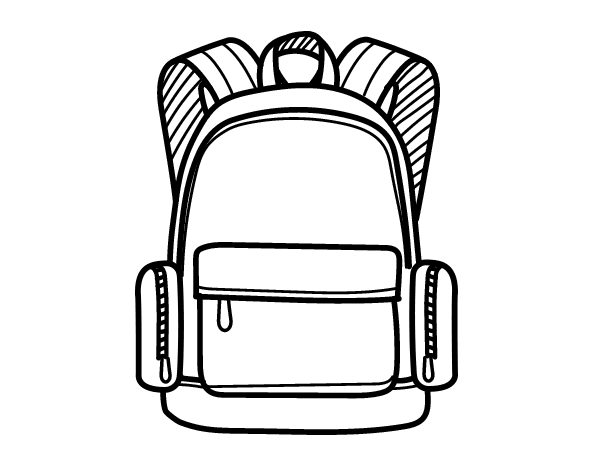 漂亮的书包简笔画图片