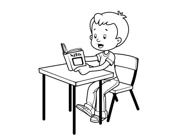 学校读物简笔画图片