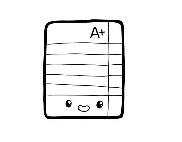 优秀考试简笔画图片