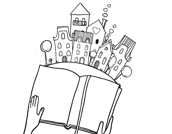 城市故事简笔画图片