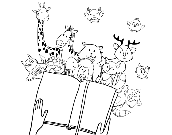 动物故事简笔画图片