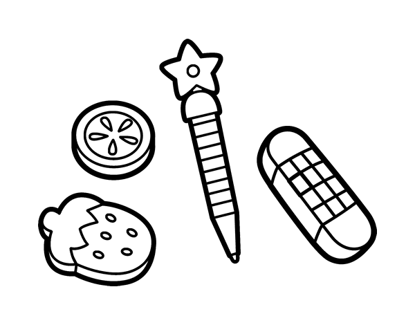 铅笔和橡胶简笔画图片