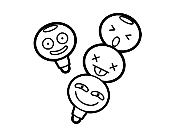 彩色铅笔简笔画图片