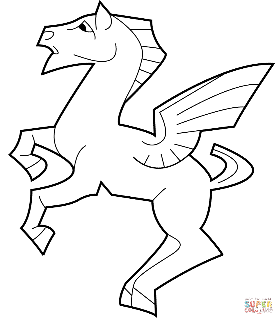 M.C.埃舍尔的飞马简笔画图片