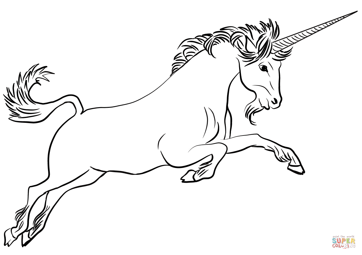 独角兽简笔画图片