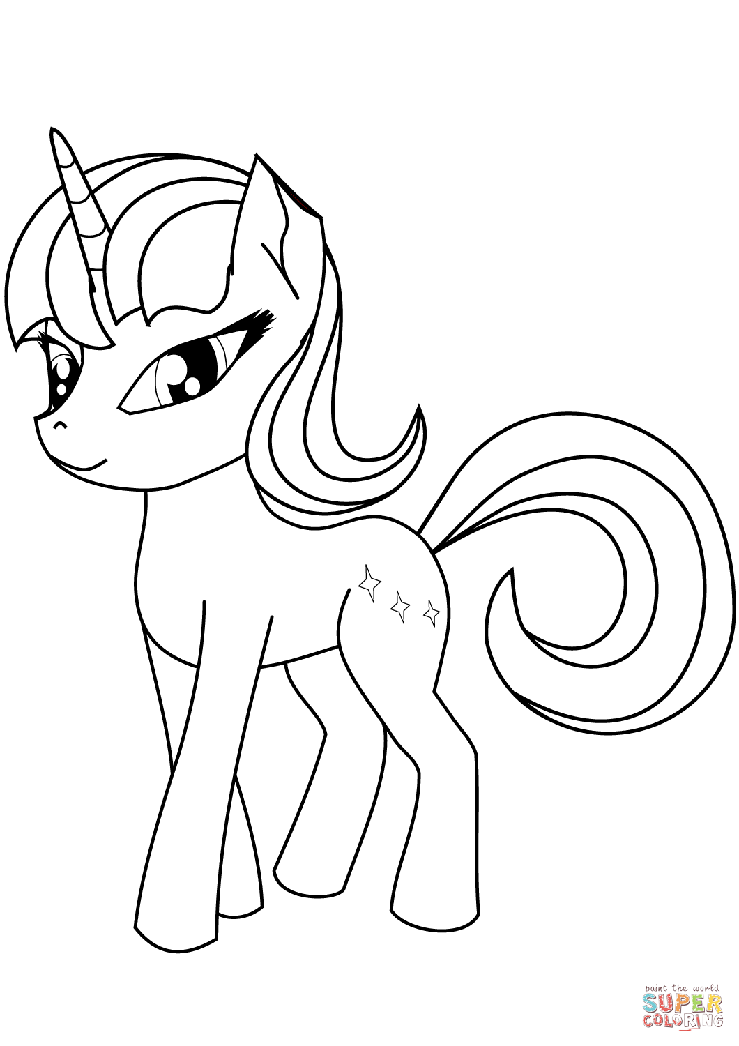 可爱的独角兽简笔画图片