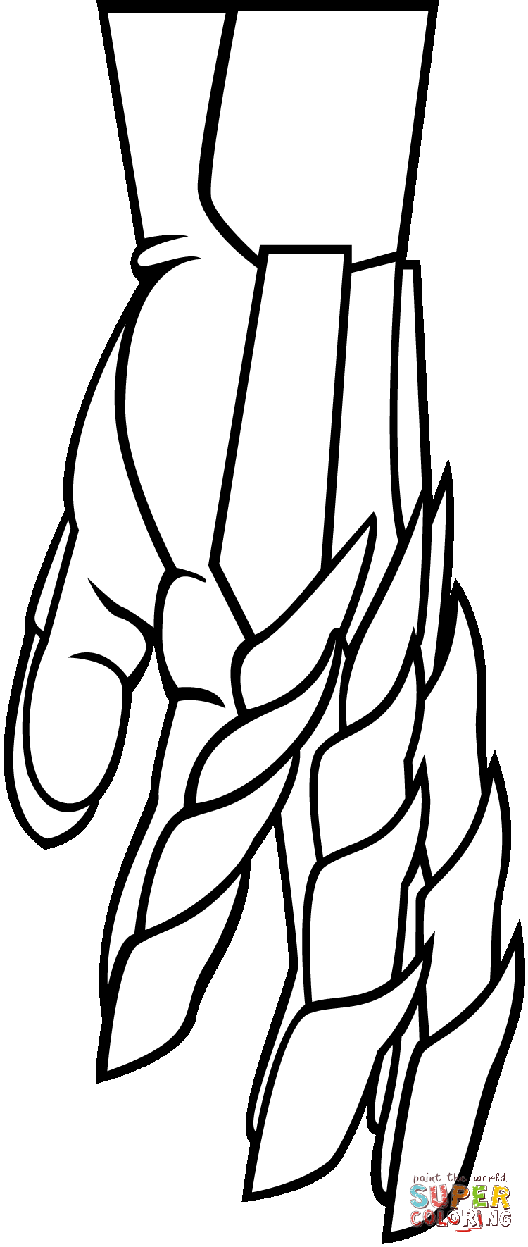 骑士之手简笔画图片