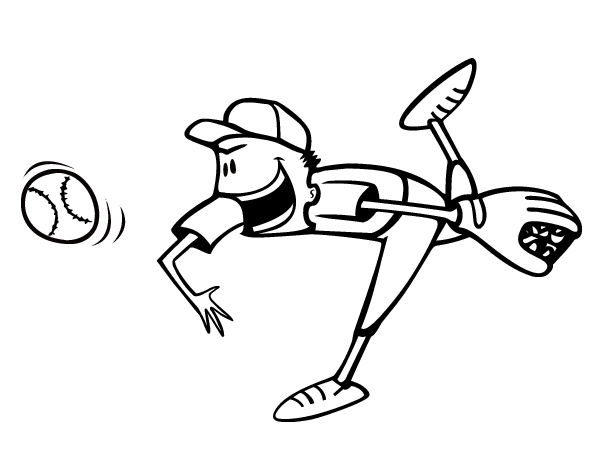 棒球运动员简笔画