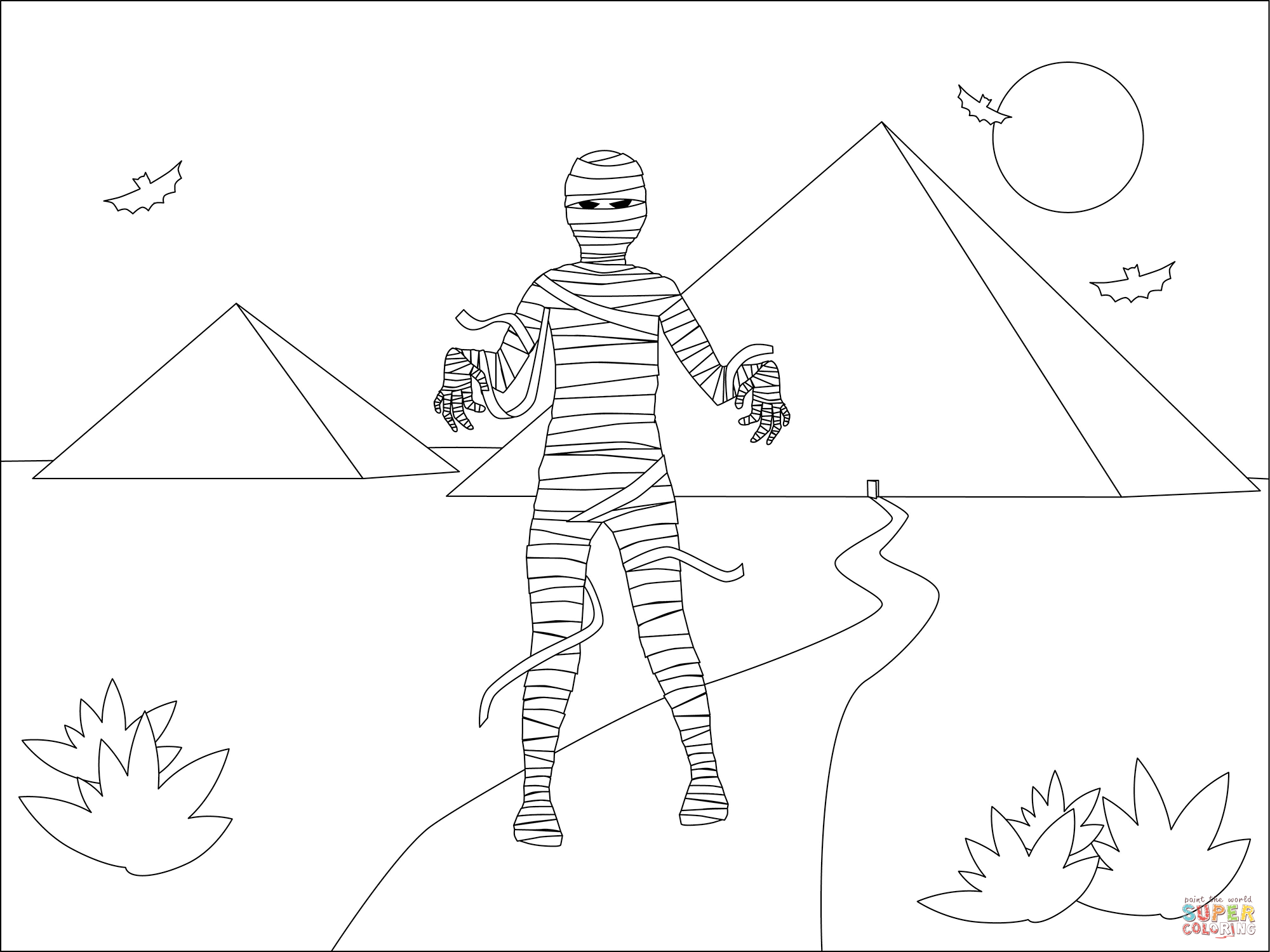 木乃伊简笔画图片-1