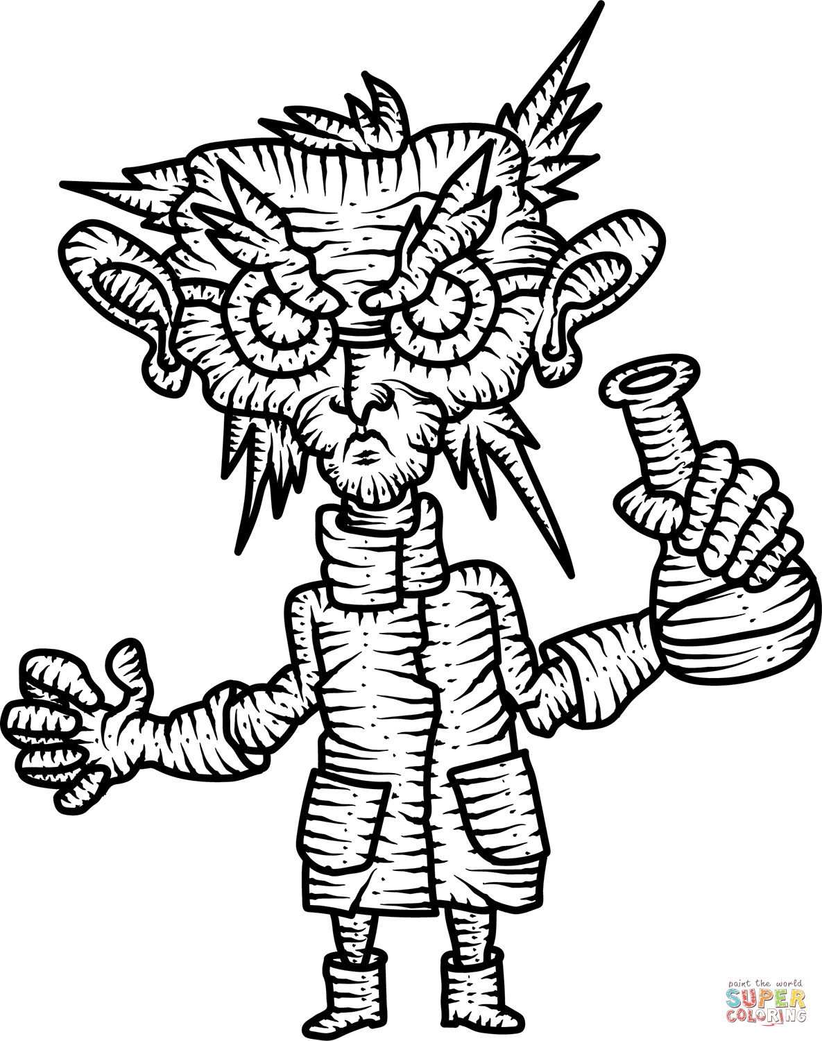 邪恶的科学家简笔画图片