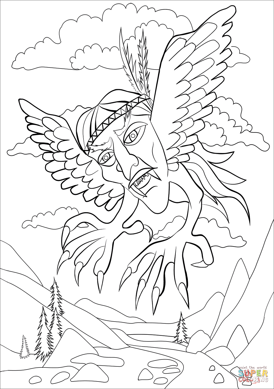 飞头吸血鬼简笔画图片