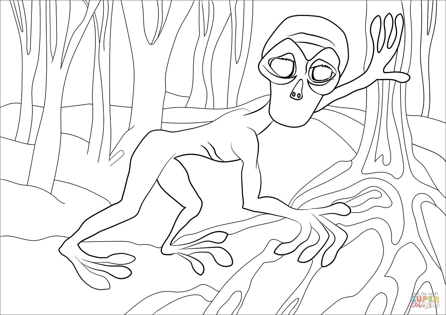 多佛大头怪简笔画图片