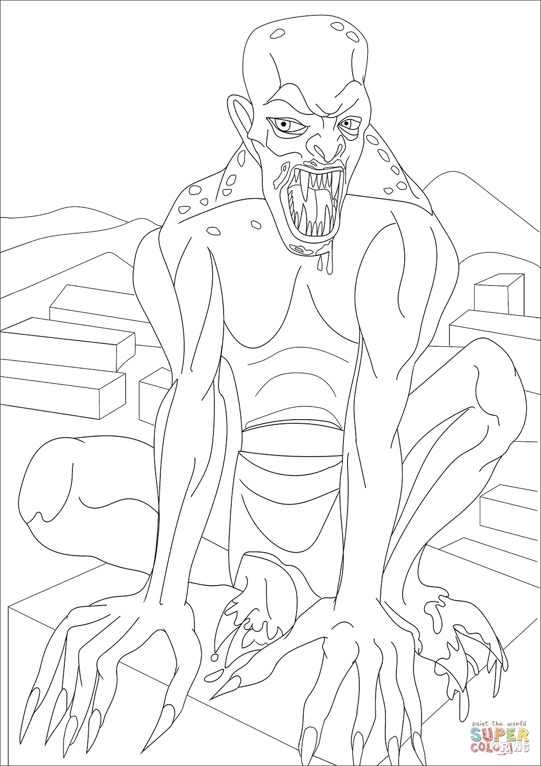 食尸鬼简笔画图片