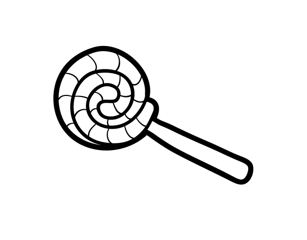 棒棒糖简笔画图片