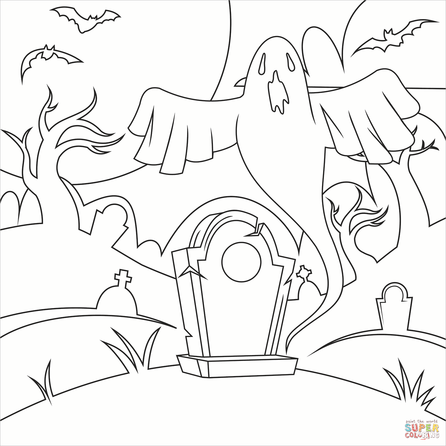 鬼魂填色图片-4