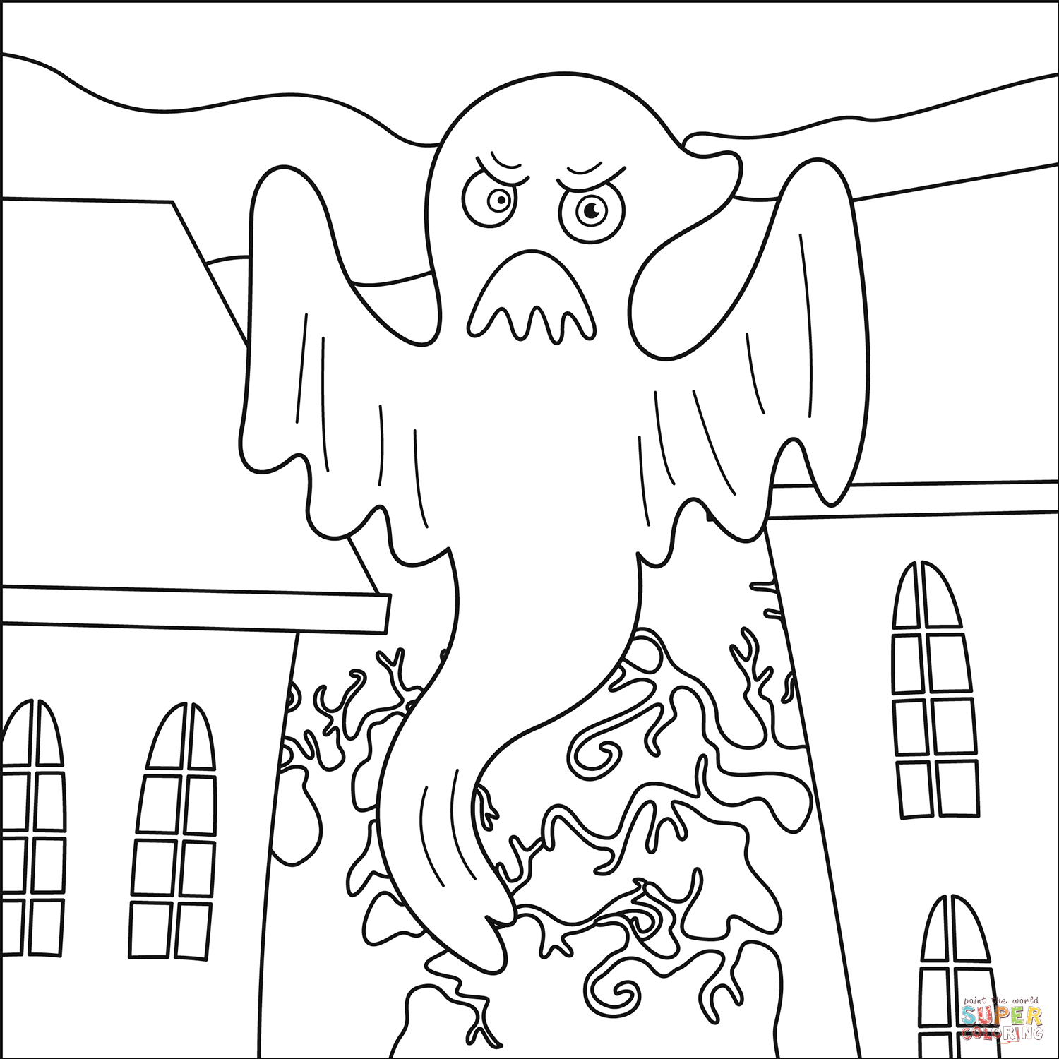 鬼魂填色图片-3