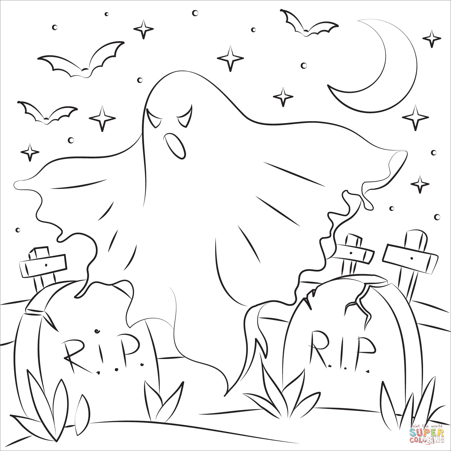 鬼魂填色图片-1