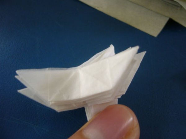 很有创意的龙头戒指造型手工戒指折纸图解