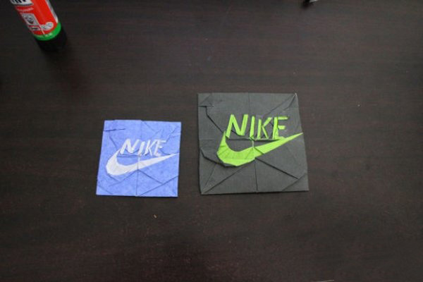 一款很有创意的耐克标志折纸图文教程