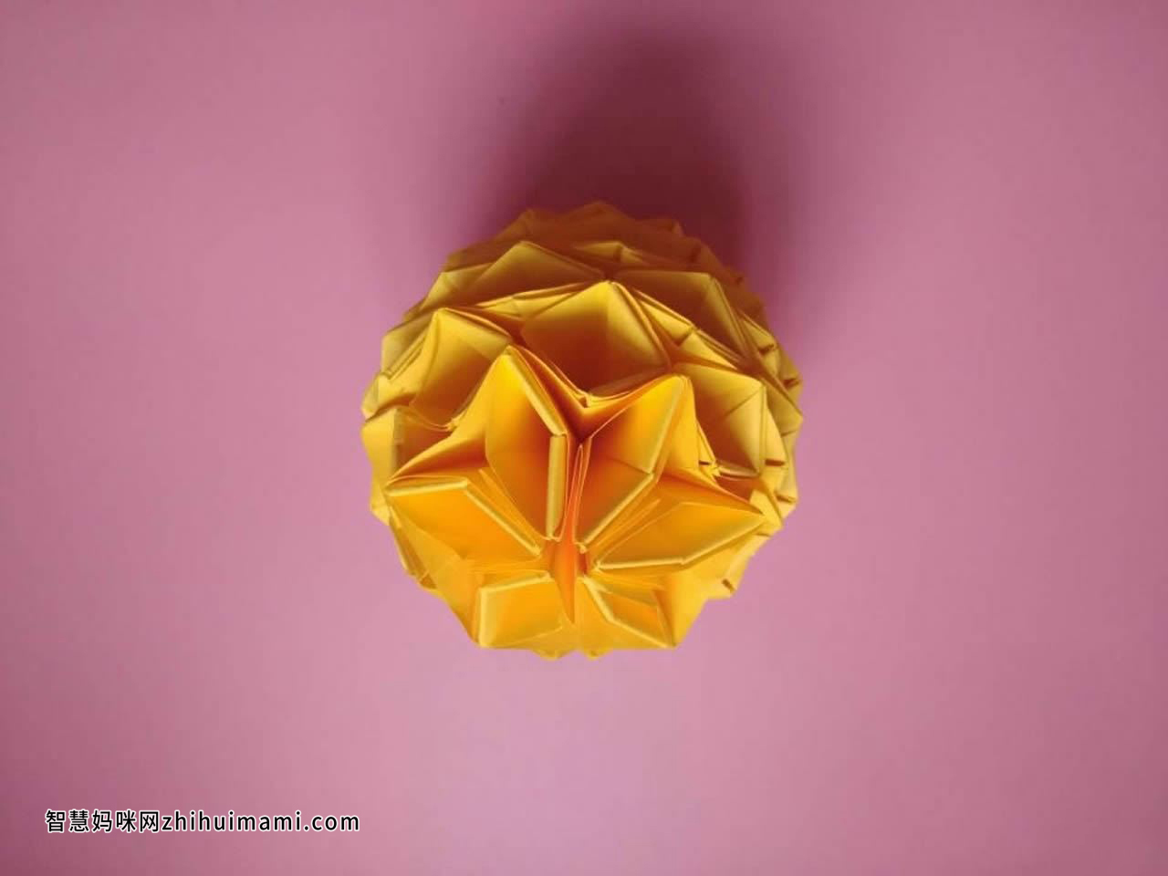 逼真的菠萝折纸，用来当装饰品太有创意了