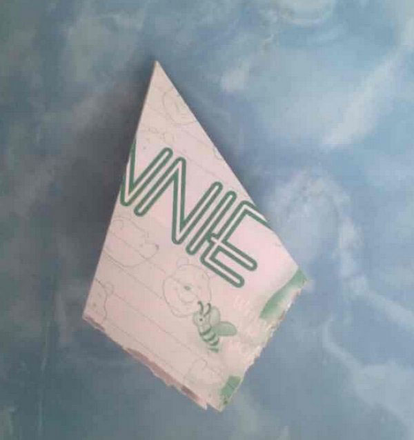 折纸伞的方法图解-萌萌哒的雨伞