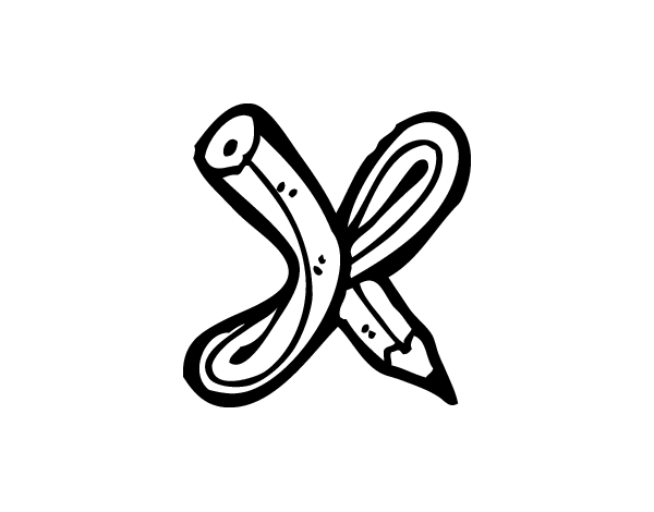 小写字母x的着色页