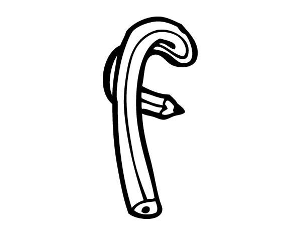 小写字母f的着色页