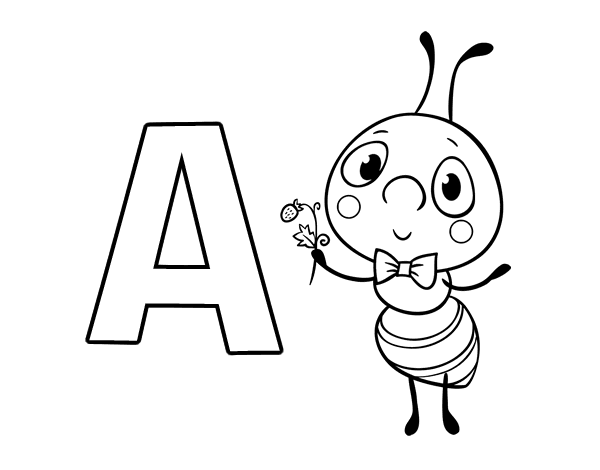 小写字母c的着色页