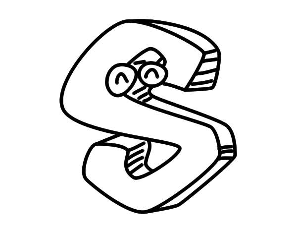 大写字母S简笔画