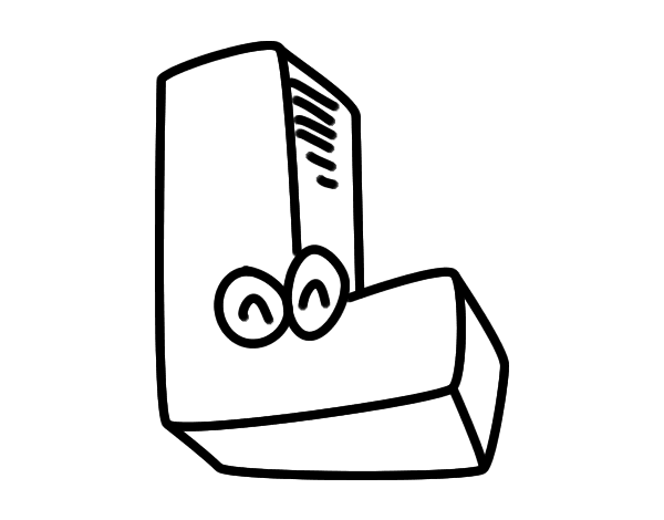 大写字母L简笔画