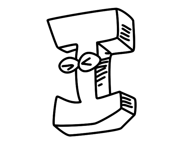 大写字母I简笔画